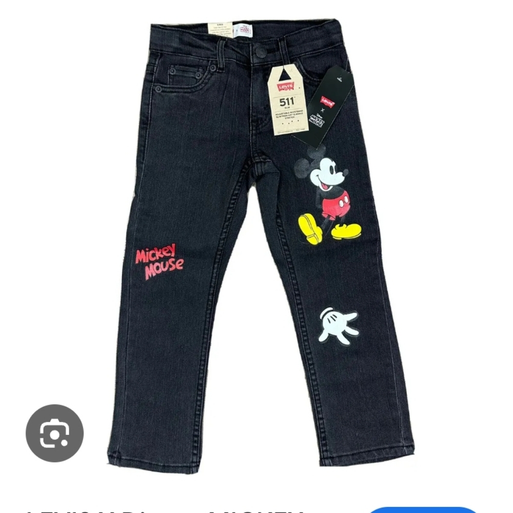 LEVIS X Disney MICKEY MOUSE 511 Slim Jeans Disney Ltd Edition Size 4